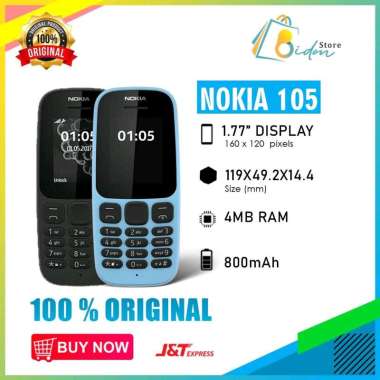 Nokia 105 2019 Handphone BLACK