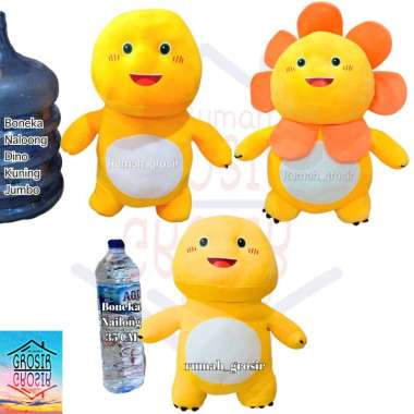(Rumah Grosir) Boneka Nailoong Naloong Nalong Nailong Dino Kuning Plush Yellow Dinosaurus Gemoy BONE