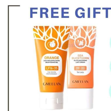 GMEELAN exfoliating gel / lazy day cream / orange exfoliating whitening gel / gluta whitening lazy c