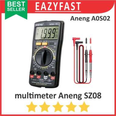Multimeter Digital NCV Aneng SZ08 Avo Volt Ampere Ohm Multi Meter Test