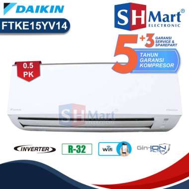 AC DAIKIN 1/2 PK BETA INVERTER FTKE15YV / FTKE-15YV NUSANTARA PRESTIGE GARANSI RESMI (MEDAN)