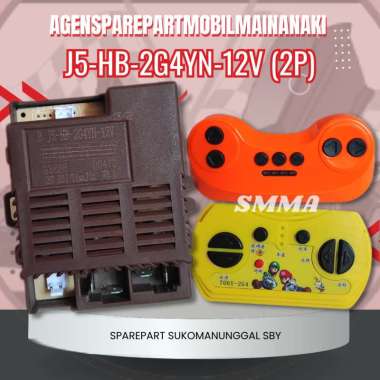 ⚡Ready⚡Remote Control Bluetooth + Receiver J5-HB-2G4YN-2P-12V Mobil Motor Mainan Aki Receiver Saja