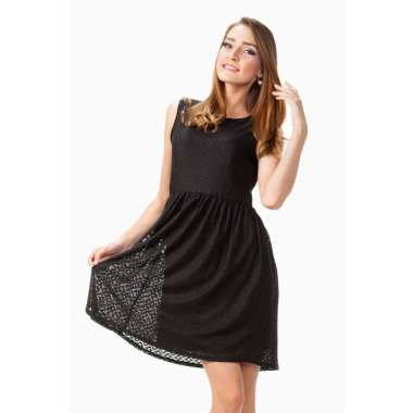 Sophistix Autumn Lace Dress In Black Autumn Lace - XL