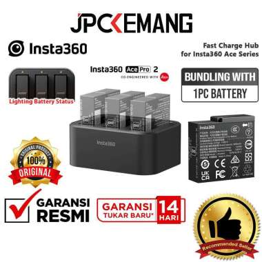 JPC KEMANG Insta360 Fast Charge Hub for Ace Pro 2 / Ace Pro / Ace Insta 360 Action Cam Fast Charging