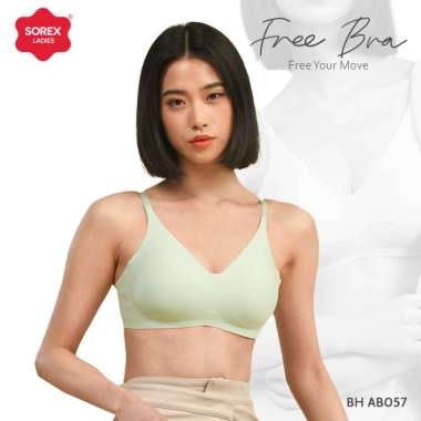 Sorex Seamless Bra Busa Sedang Tanpa Kawat kait 3 Cup B Busa Lepas Pasang Packaging Exclusive BH AB 