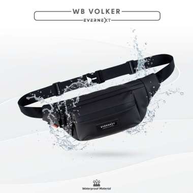 EVERNEXT - TAS SELEMPANG ANTI AIR WAIST BAG WATERPROOF VOLKER SLING BAG PRIA ANTI AIR WAIST BAG DIST