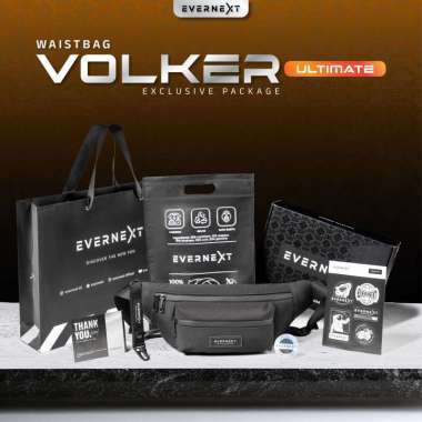 EVERNEXT - TAS SELEMPANG ANTI AIR WAIST BAG WATERPROOF VOLKER SLING BAG PRIA ANTI AIR WAIST BAG DIST