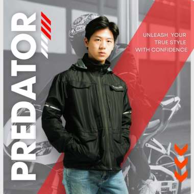 Jaket Motor Pria Waterproof | Jaket Windbreaker | Jaket Parasut Anti Angin dan Hujan Vinland Predato