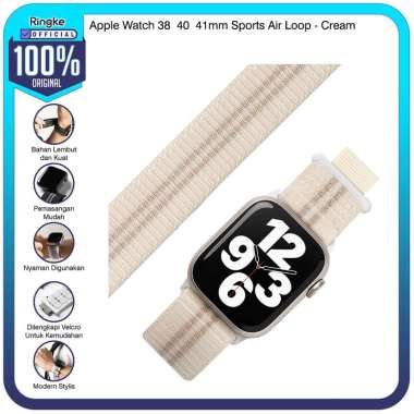 Ringke Apple Watch Sports Watch Strap Air Loop Tali Jam Tangan 38-40-41-Cream