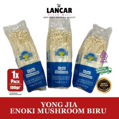 YONG JIA ENOKI MUSHROOM 100GR / JAMUR ENOKI 100GR Enoki hijau