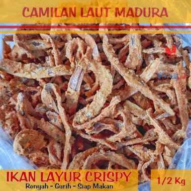 Ikan Layur Crispy Gurih Renyah Camilan Laut Madura Oleh-oleh Khas - 500gr Snack Food Cemilan