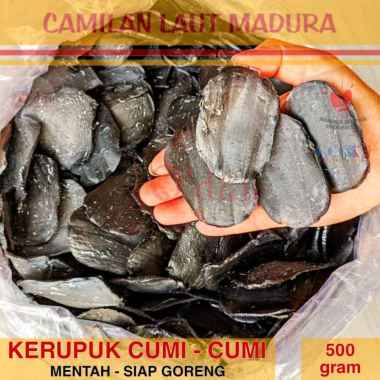 KERUPUK CUMI MENTAH Siap Goreng 500 gram Oleh-oleh Khas Camilan Laut Madura Surabaya Snack Kerupuk K