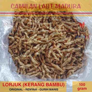 Lorjuk Kerang Bambu Bebas Gluten Camilan Laut Madura Oeh-oleh Khas - 100gr Snack Food Makanan Goreng
