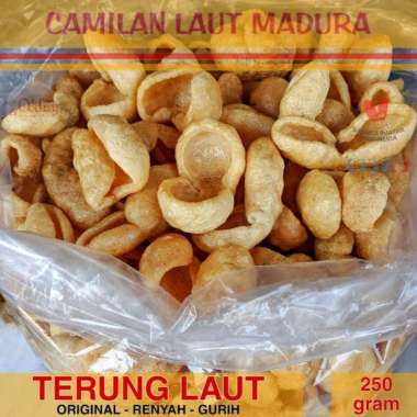 Terung Teripang Bola Bebas Gluten Camilan Laut Madura Oleh-oleh Khas - 250gr Snack Food Makanan Cemi