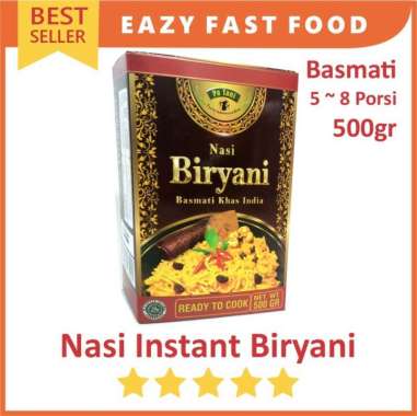 Nasi Instan Biryani Basmati India Instant Makanan 500gr 5 - 8 Porsi