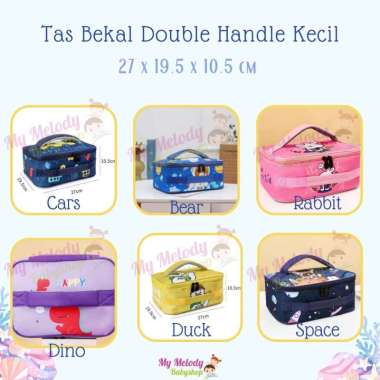 Tas Bekal Double Handle Kecil/Tas Bekal Anak Dino