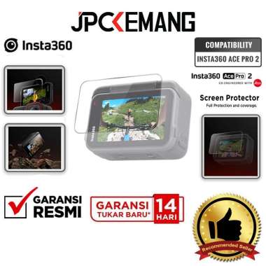 JPC KEMANG Insta360 Ace Pro Screen Protector for Insta 360 Ace Pro 2 / Ace Pro Anti Gores Tempered G