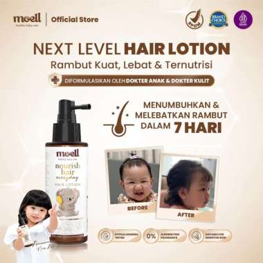 Moell Physical Sunscreen Anak dan Bayi SPF 50 PA ++++ 30 ml Water Resistant Anti UV Shield Baby SunB
