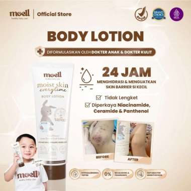 Moell Physical Sunscreen Anak dan Bayi SPF 50 PA ++++ 30 ml Water Resistant Anti UV Shield Baby SunB