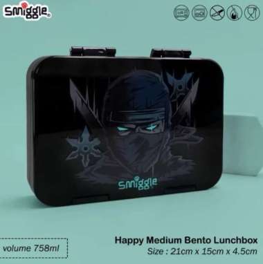 Smiggle Kotak Makan Lunch Box Bento Box Bekal Anak Ninja