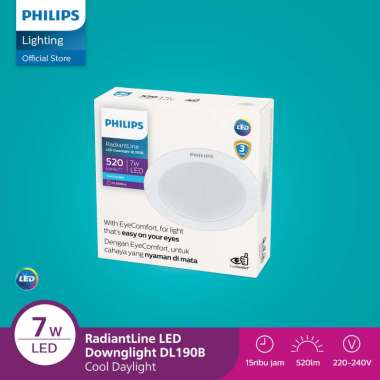 Lampu Philips Downlight Radiantline D100 7W 65K Putih