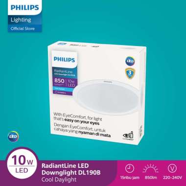 Lampu Philips Downlight Radiantline D125 10W 65K Putih