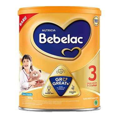 Promo Harga Bebelac 3 Susu Pertumbuhan Vanila 800 gr - Blibli
