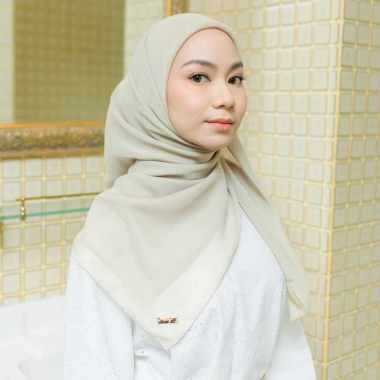 Lozy Hijab - Kirana Paris Plain Japan (Hijab Paris Japan Premium) Light Cream