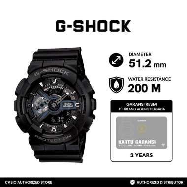 Casio G-SHOCK GA-110-1BDR - Hitam Jam Tangan Pria -