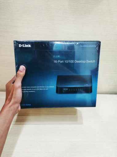Switch Hub D-Link DLink 16 Port 10/100 DES 1016A