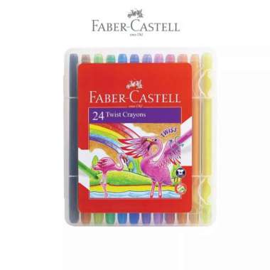 Krayon Putar / Twist Crayon Faber Castell 24 Warna