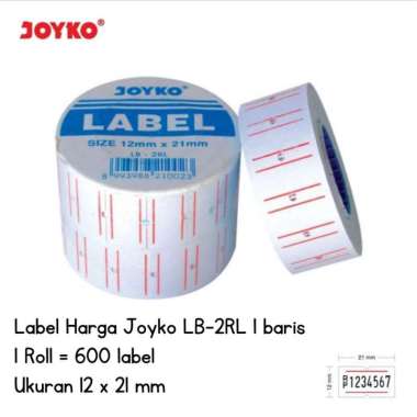 Label Harga Roll / Price Label Joyko LB-2RL 1 Baris