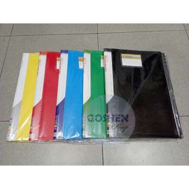Map Clear Holder Document Keeper Display Book F4 Isi 80 Pocket Jenia Random