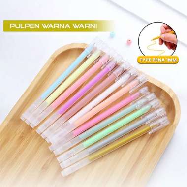 OEM ONE-A85 Pulpen Gel Metalik Gold 1MM / Pulpen Warna Warni Gold Colour Gel Pen Gold / Metallic Bal