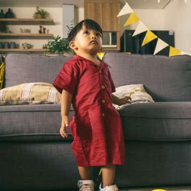 Little Palmerhaus - Holy Playsuit (Jumpsuit Anak) 5 tahun Rifle Green