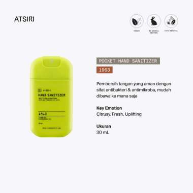 Rumah Atsiri Indonesia 1963 Pocket Hand Sanitizer