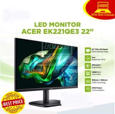 LED MONITOR ACER 22 INCH EK221QE3 FULL HD HDMI ORIGINAL