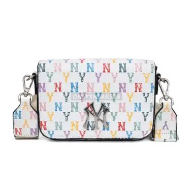 Jual Mlb New York Yankees Monogram Rainbow Hobo Bag Black Di 