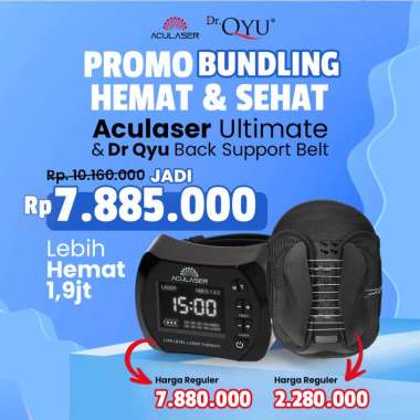 [PROMO BUNDLING] ACULASER ULTIMATE 14 Titik Mata Laser + DR QYU BACK SUPPORT BELT Alat Terapi Keseha