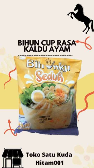 Bihun Intans kemasan Cup Rasa Kaldu Ayam isi 5 pcs / Bihun Bakso Enak 1 Renceng @ 10 Pcs