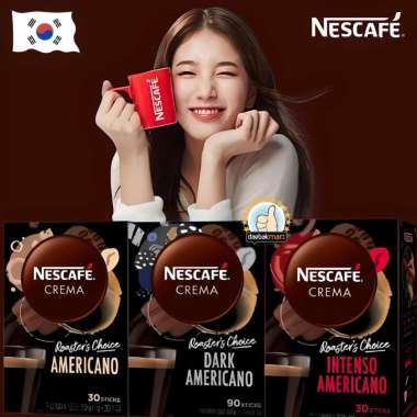 1BOX Nescafe Crema Americano Stick Kopi Korea Intenso Americano