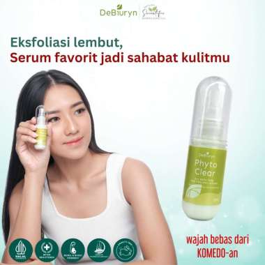 DeBiuryn Phyto Clear Exfoliation Peeling Lotion 30ml - Penghilang Komedo Mencerahkan Kulit Tanpa Iri