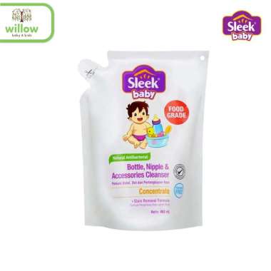 Sabun Cuci Botol - Sleek Bottle Nipple & Baby Accessories Cleanser Refill 450Ml
