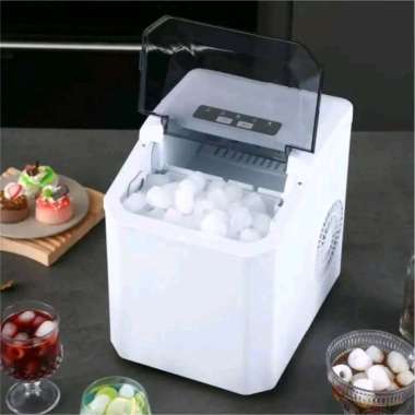 SIGAL Mesin Es Batu Kristal Otomatis Mini Portable Ice Maker 12kg 150W - YH-16 - White