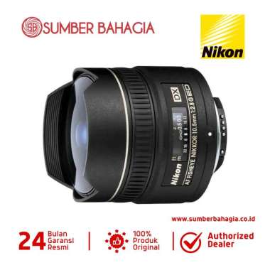 Sumber Bahagia - Nikon AF 10.5mm f/2.8 G Fisheye DX Lensa Kamera NEW
