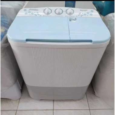 Sharp ES-T70MW-BL/PK/LC (Biru/Pink/Lilac) Mesin Cuci 6.5Kg 2 Tabung 320 Watt