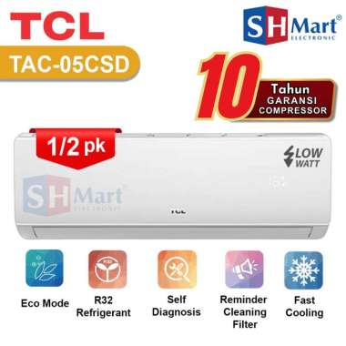 AC 1/2 PK TCL TAC-05CSAX / TAC-05CSDX 390 WATT SILENT MODE - UNIT ONLY