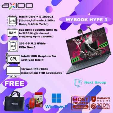 Axioo Mybook Hype 3 [I3 1005G1 8GB 256GB]
