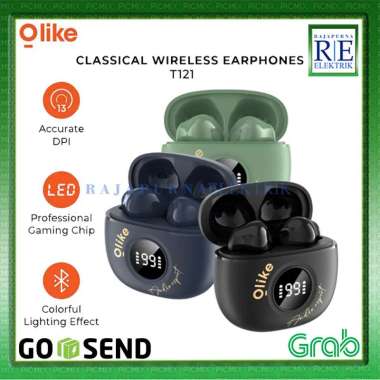 OLIKE TWS Classical Wireless earphone LED indicator T121 Original Black