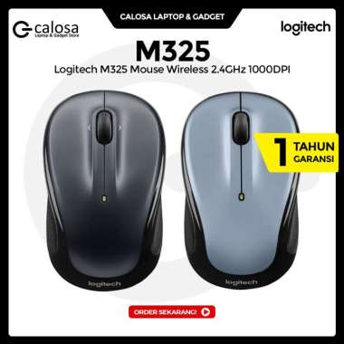 Logitech M325 Mouse Wireless 2.4GHz 1000DPI Original Grey